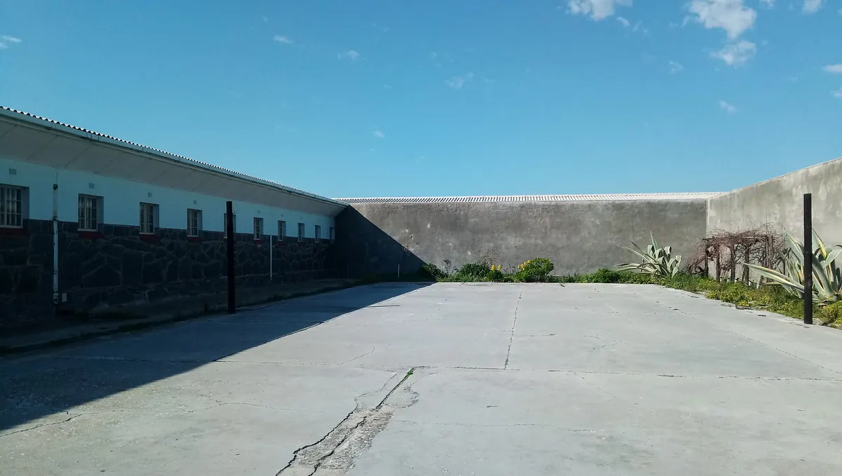 The B Section courtyard of the Maximum Security Prison