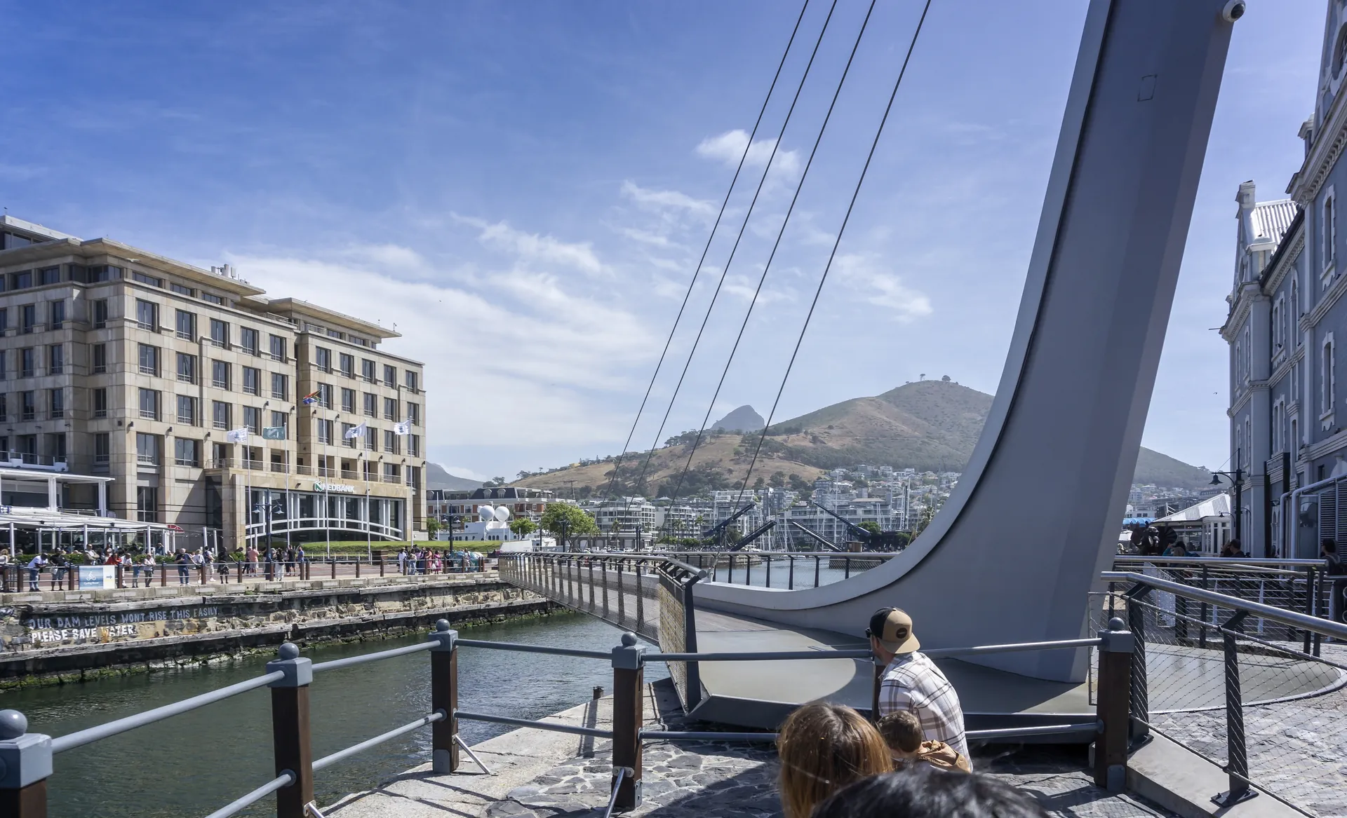 The swing bridge in the Clock Tower Precinct of the V&A Waterfront
